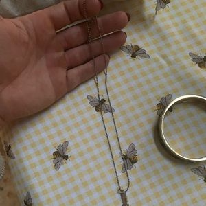 Lavalier on sterling silver origami owl chain